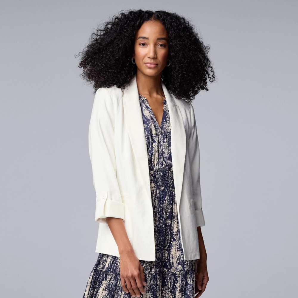 Vera Wang White Blazer